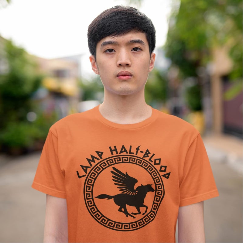 Affect Design Studio Store Youth Size Orange Camp Half Blood T-Shirt - Image 5